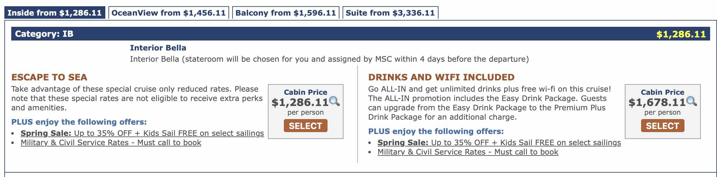 Шаг 3 — выбор тарифа